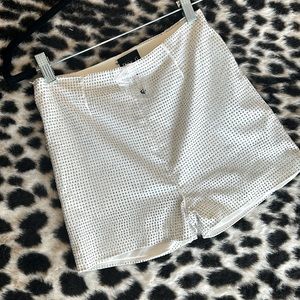 Rhinestone embellished shorts